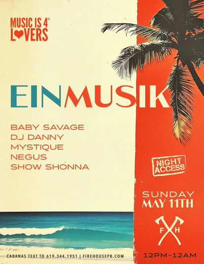 Music Is 4 Lovers w/ Einmusik flyer