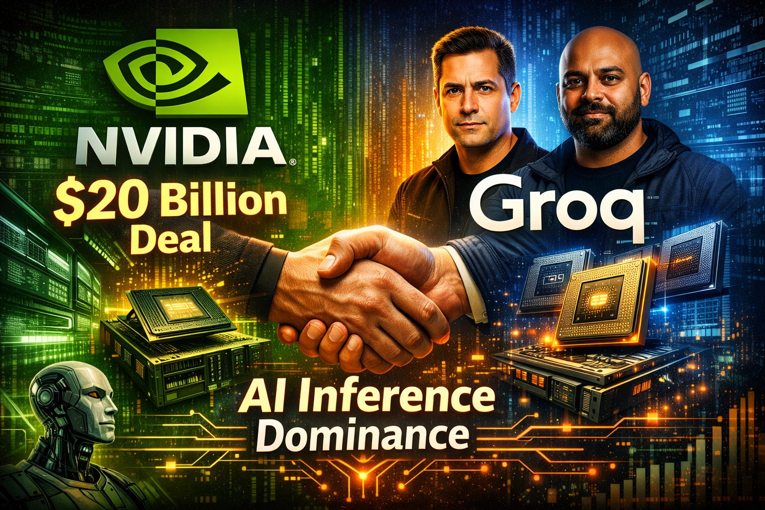 Nvidia hires key engineers from Groq, including its founder, a Google AI chip expert.