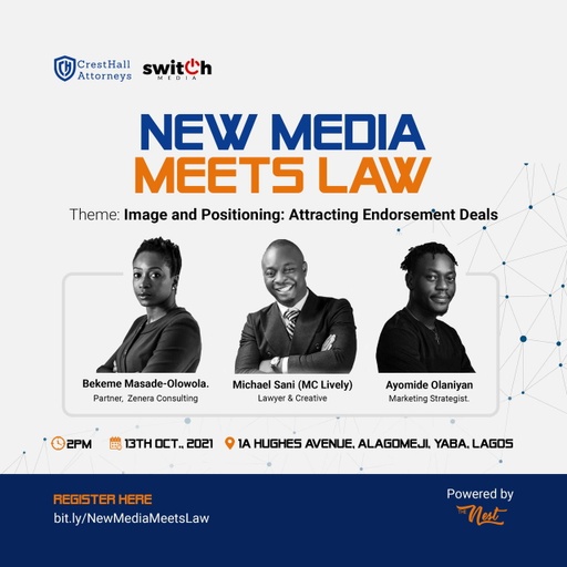 New Media meets Law; Image and Positioning, Attracting Endorsement deals