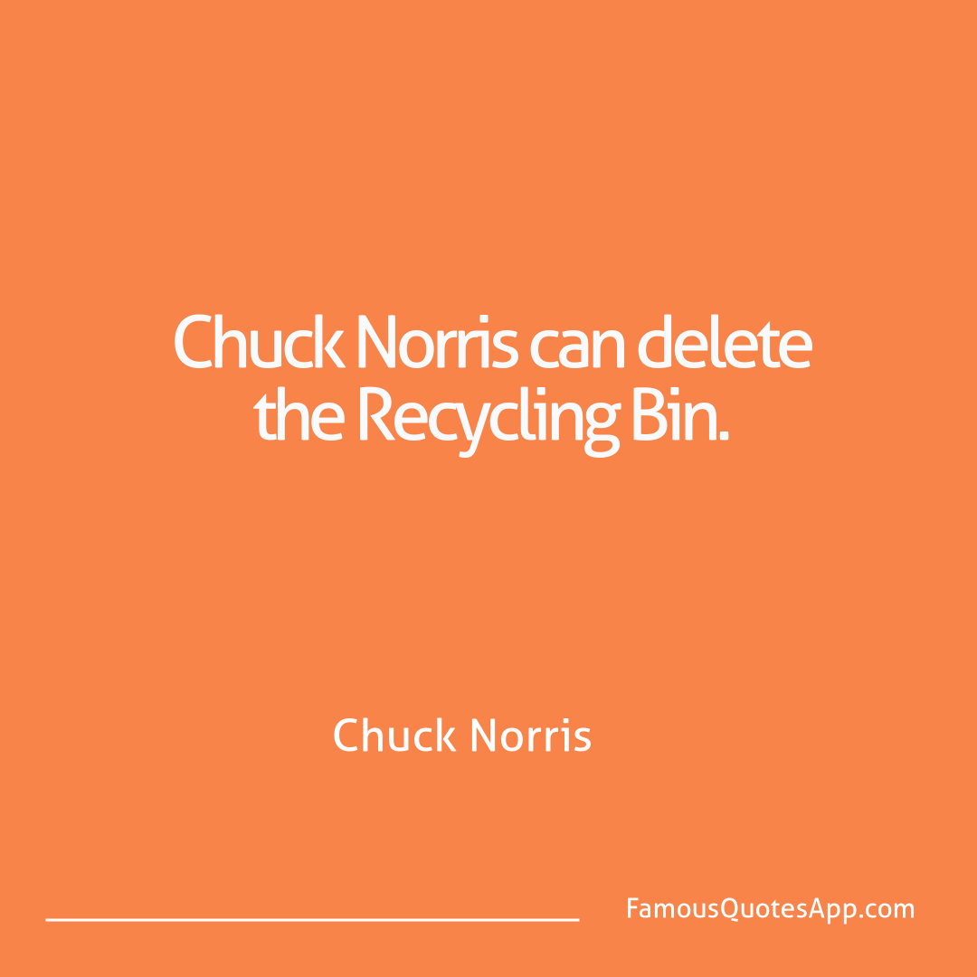 Chuck Norris Chuck Norris Chuck Norris can del