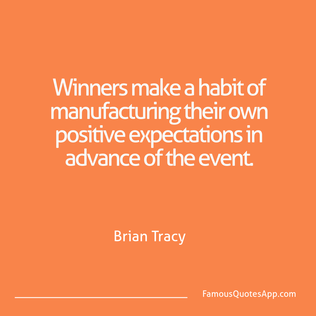 Success Brian Tracy Winners make a habit