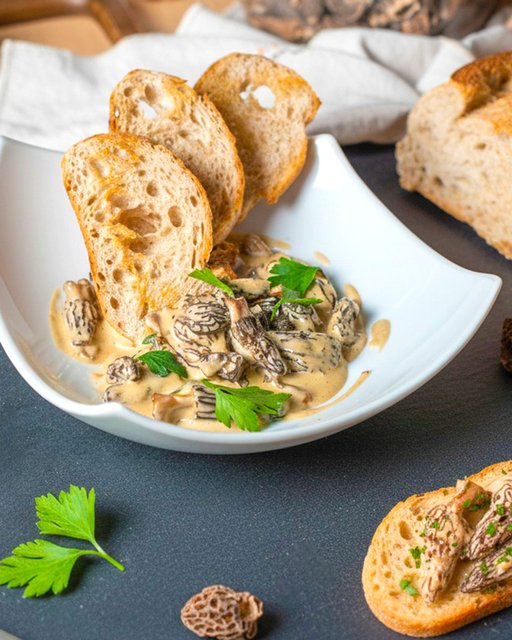 Croûte aux morilles et vin jaune