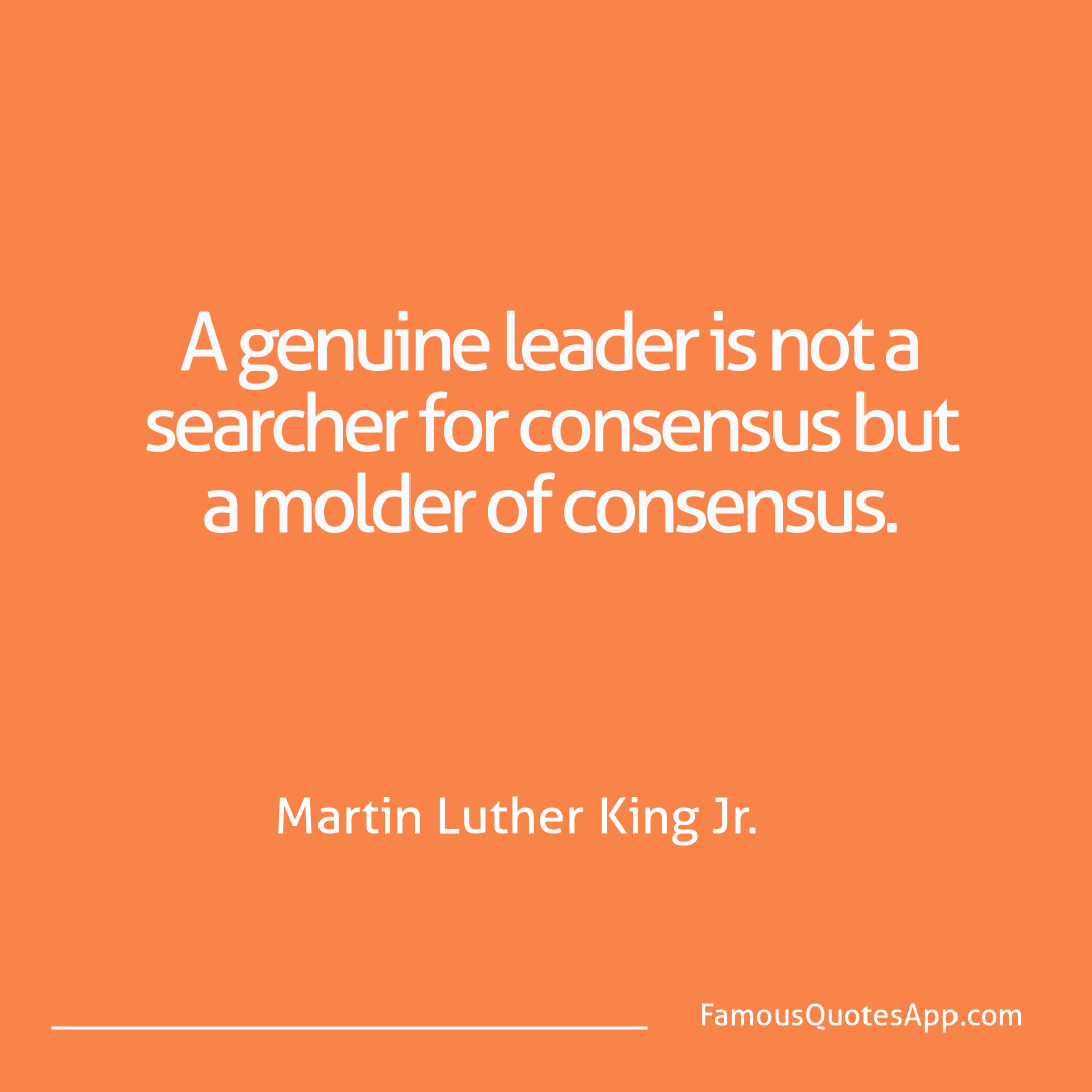 People Martin Luther King Jr. A genuine leader is