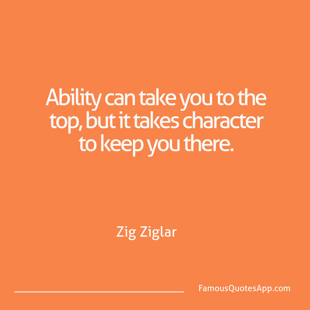 Motivation Zig Ziglar Ability can take you