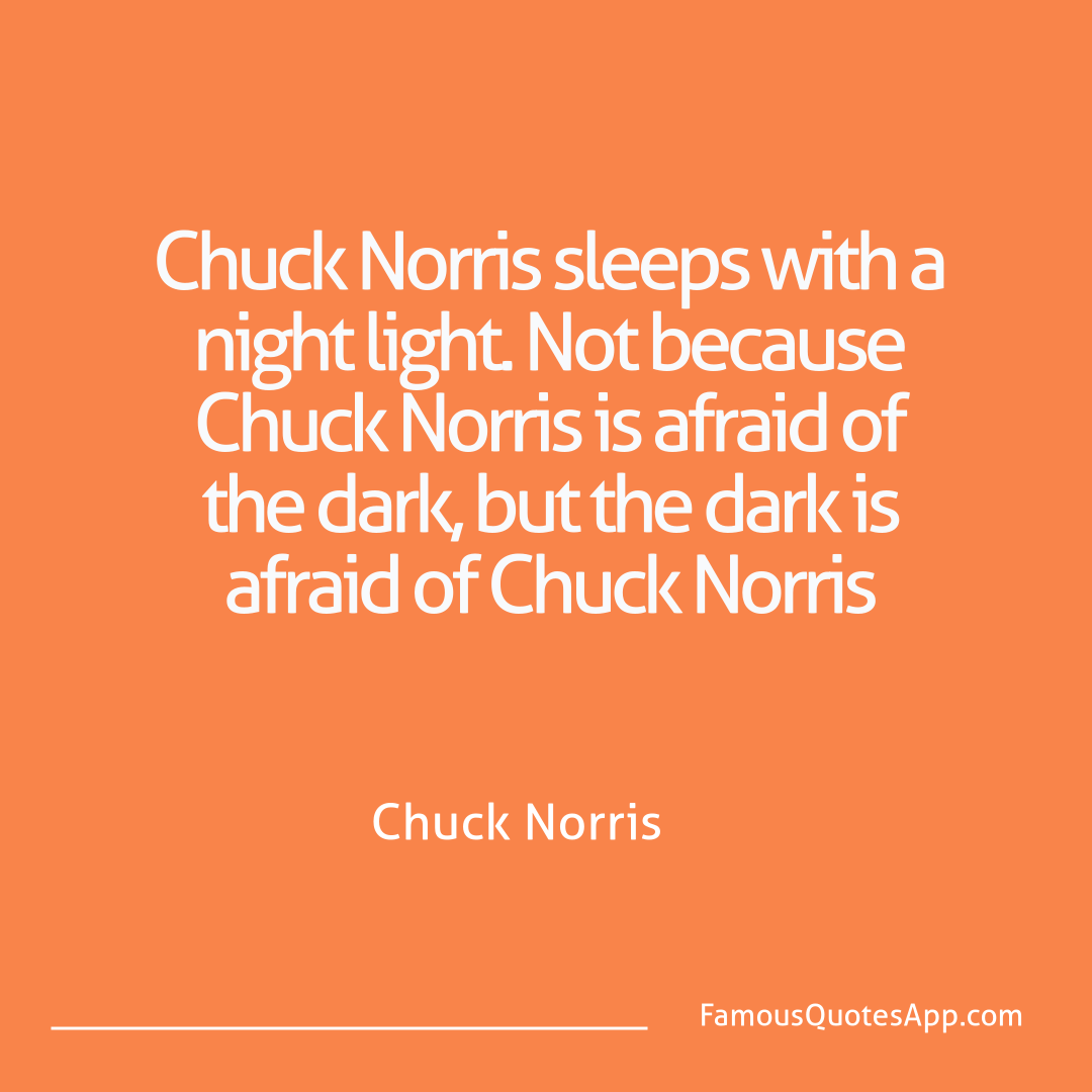 Chuck Norris Chuck Norris Chuck Norris sleeps