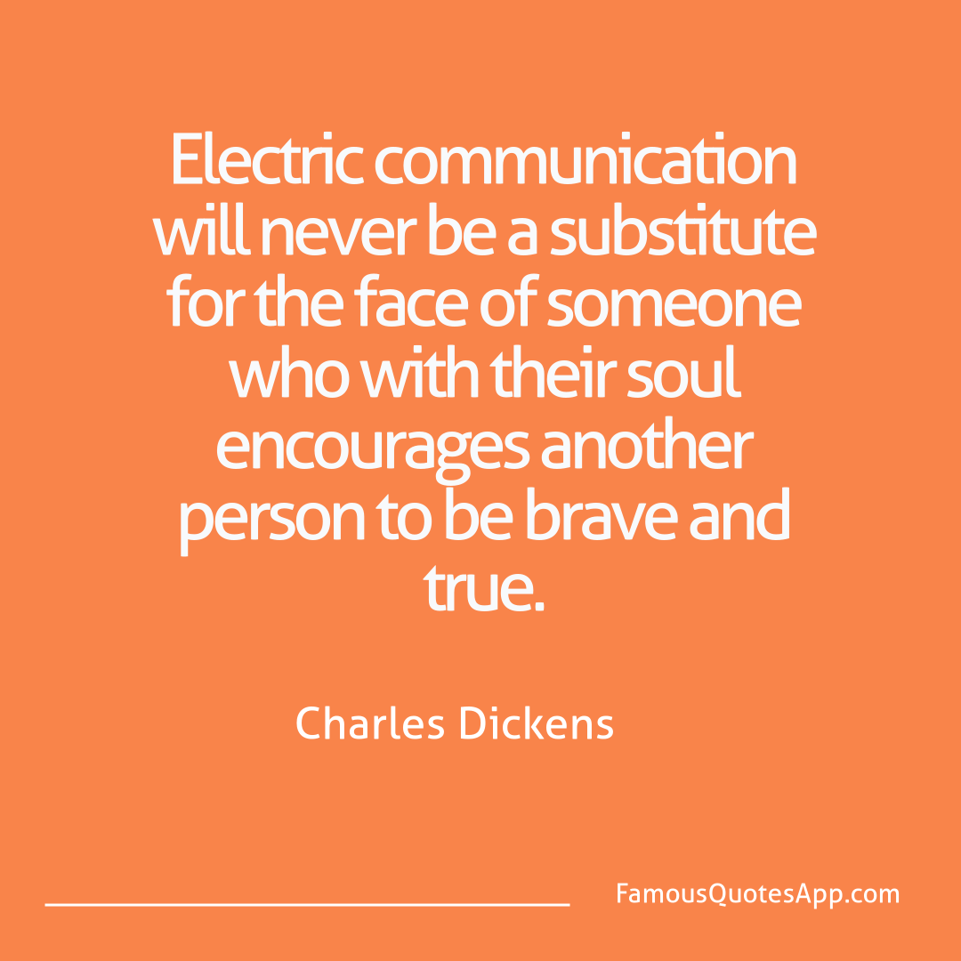 People Charles Dickens Electric communicati