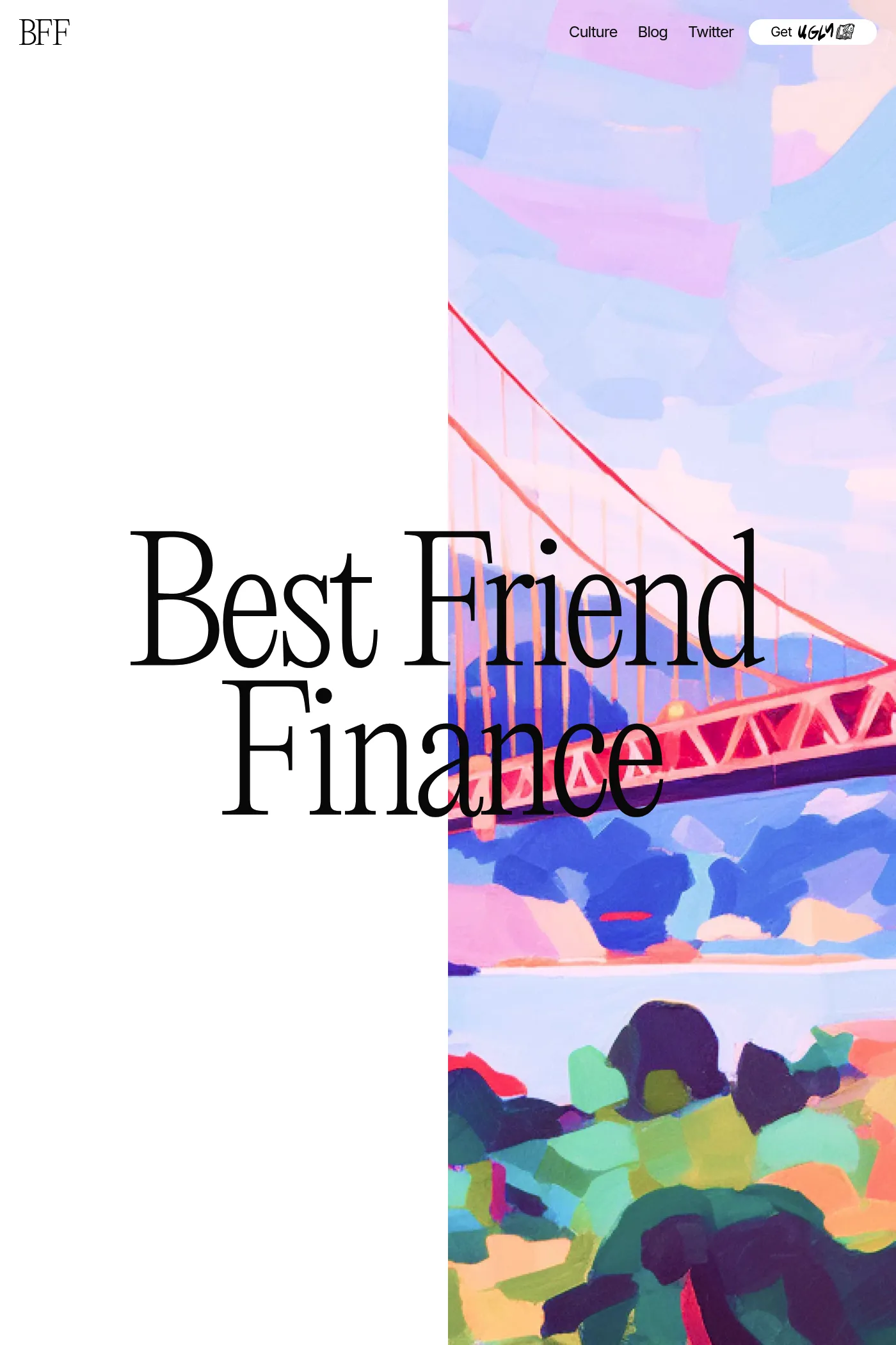 Best Friend Finance website screenshot