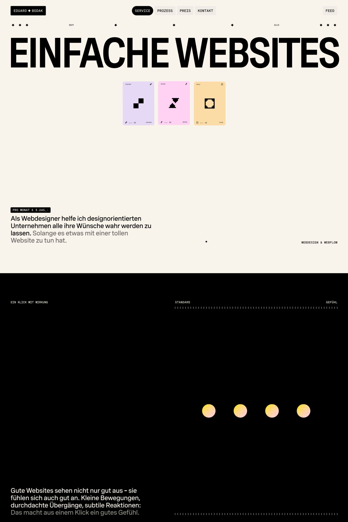 Eduard Bodak website screenshot