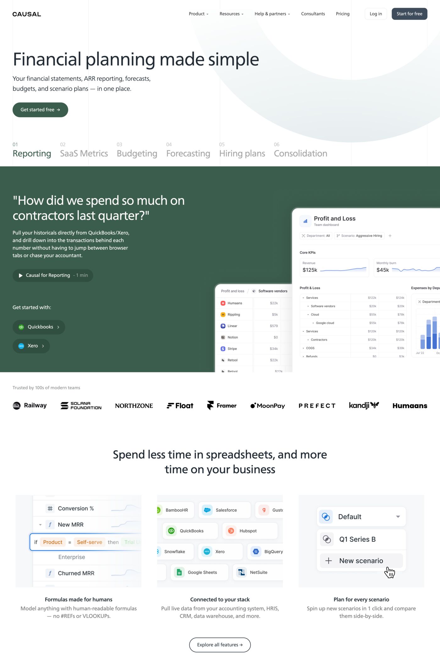 Causal website screenshot