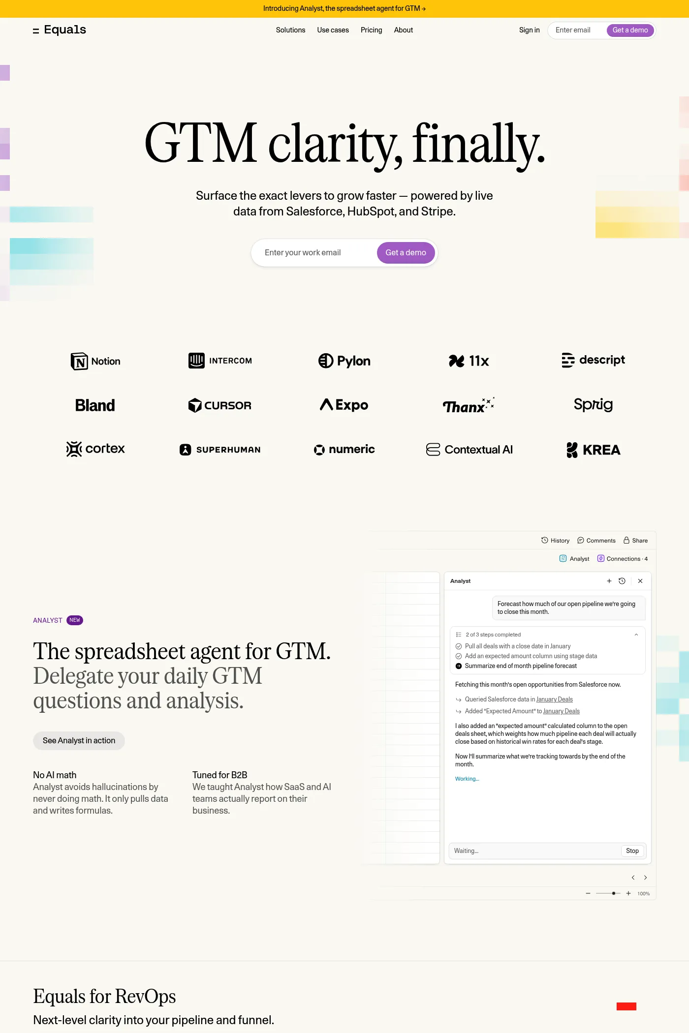 Equals website screenshot