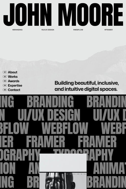 Moore template screenshot