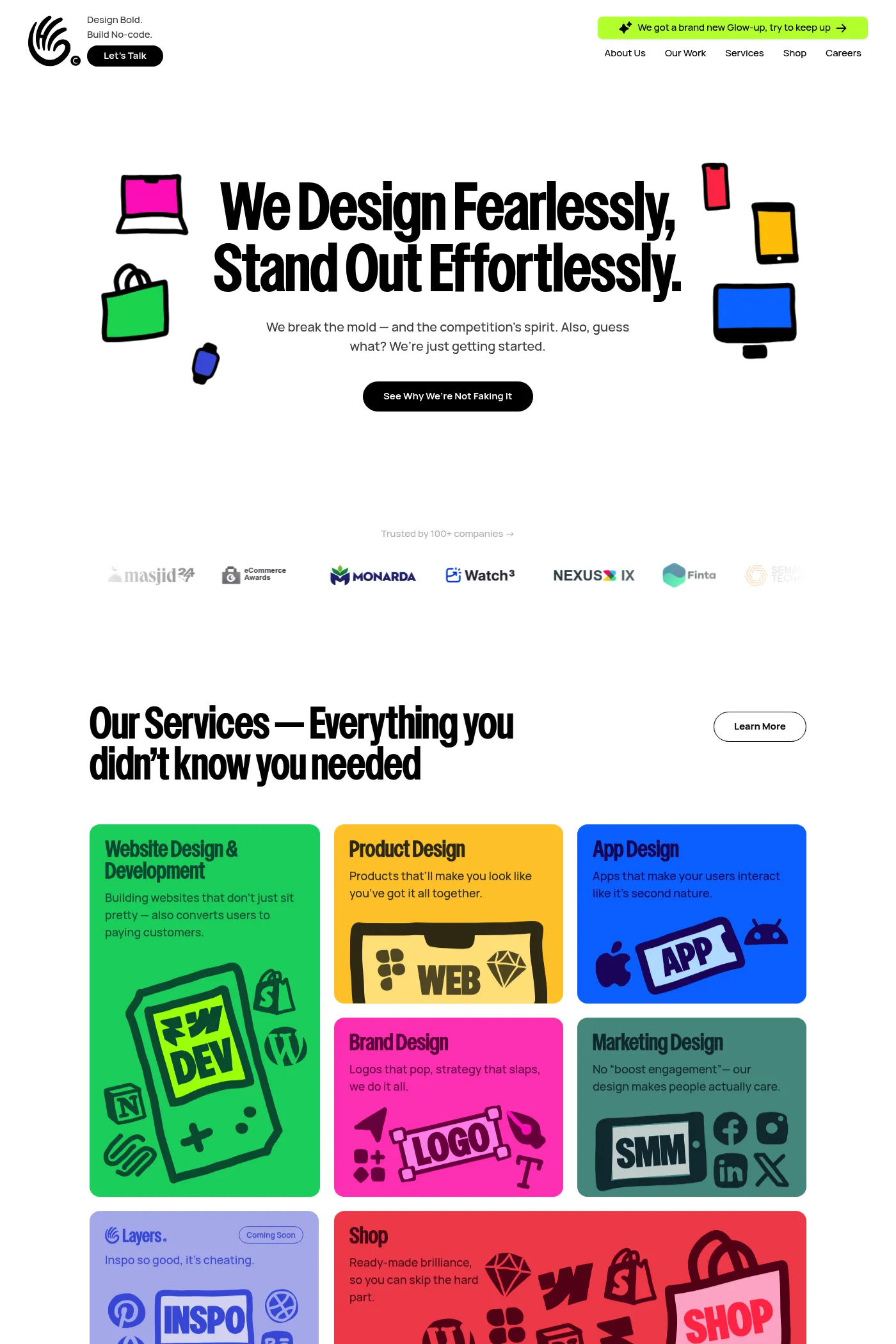 HiPortfolio website screenshot