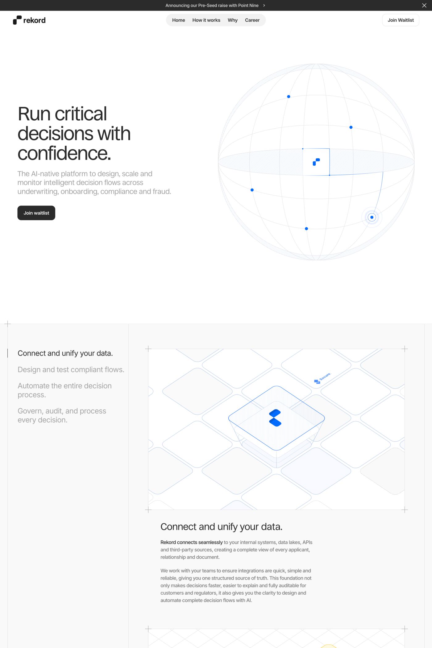 Rekord website screenshot