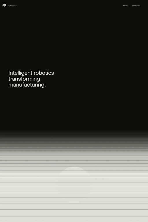 Sunrise Robotics website screenshot