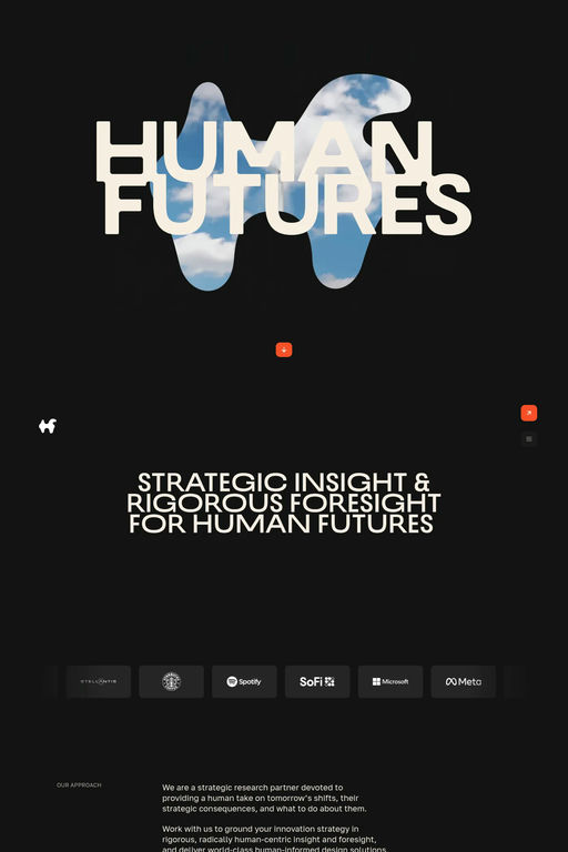 Human Futures website screenshot
