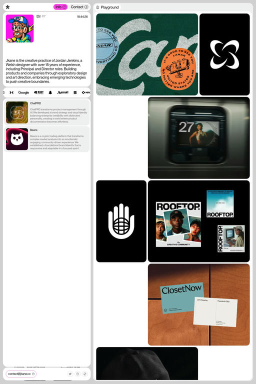 Jordan Jenkins website screenshot