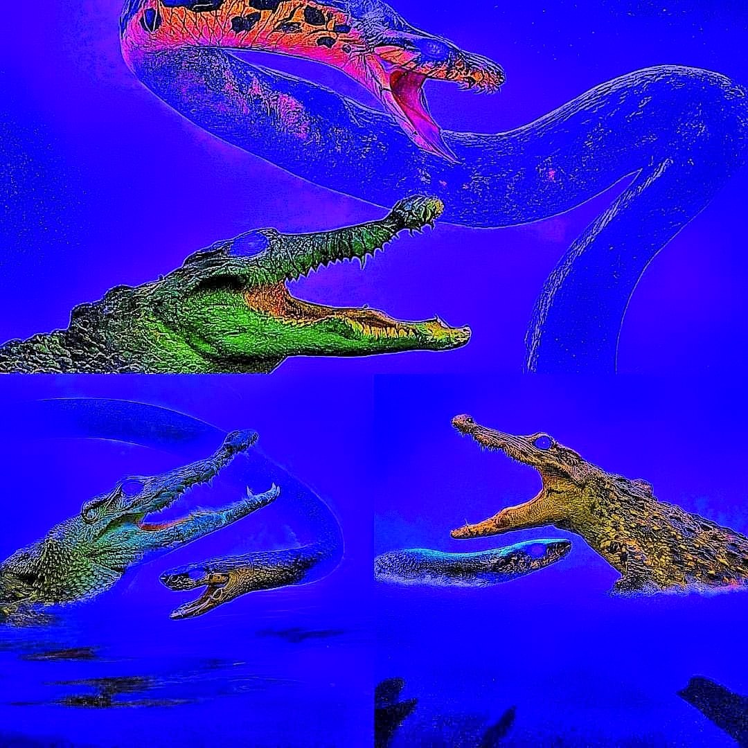 Eternal Semi-aquatic reptilian battle