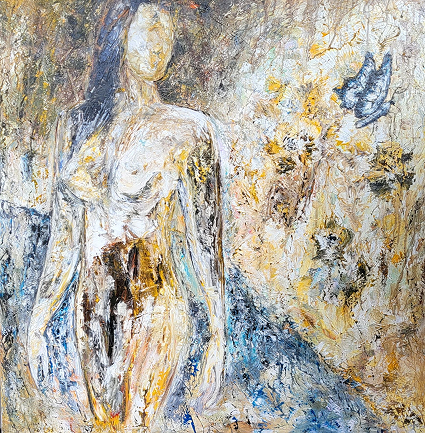 La femme et le papillon