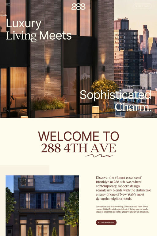 288 4th Ave website screenshot