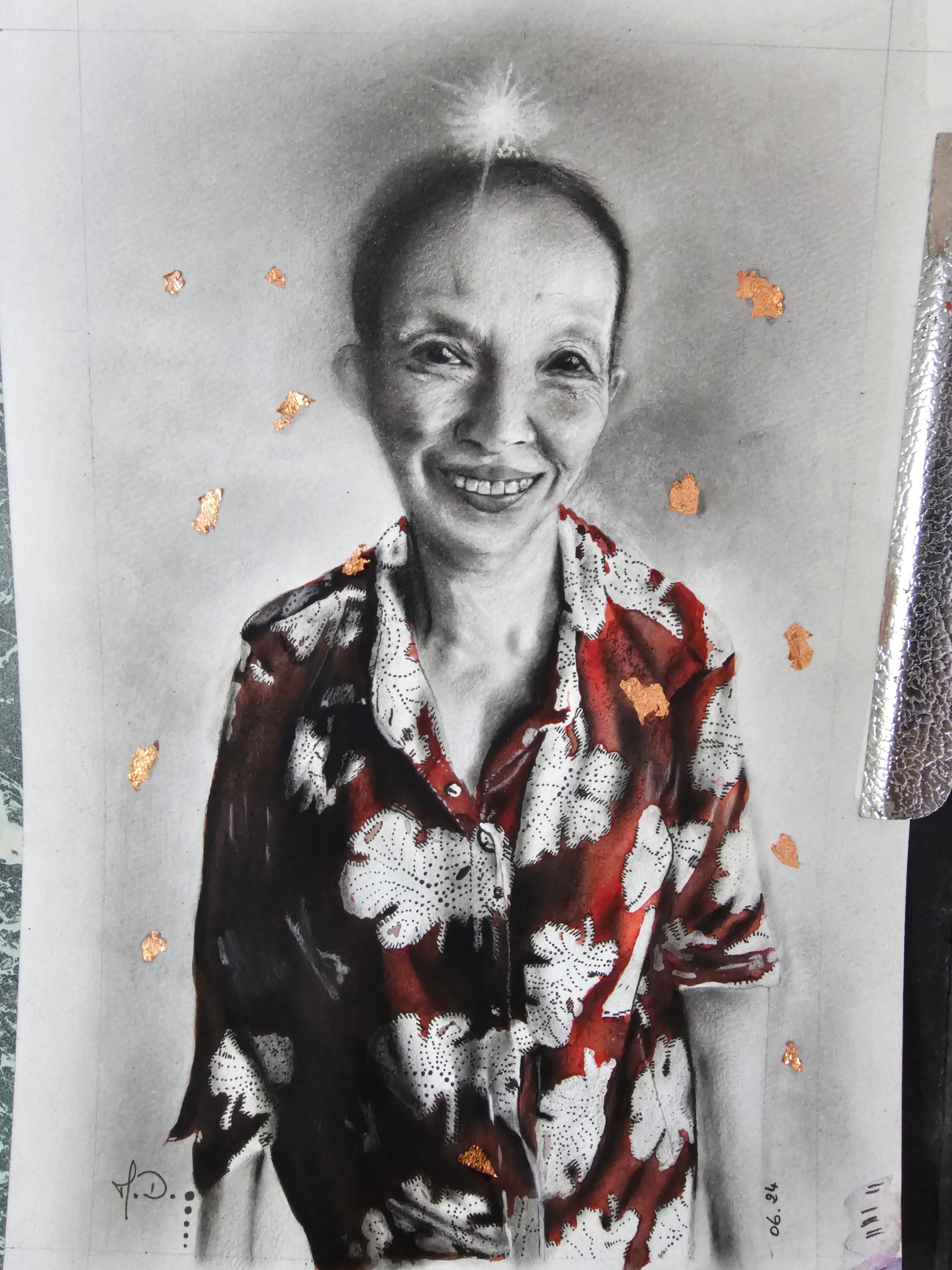 Lady smoothie, Cambodge 