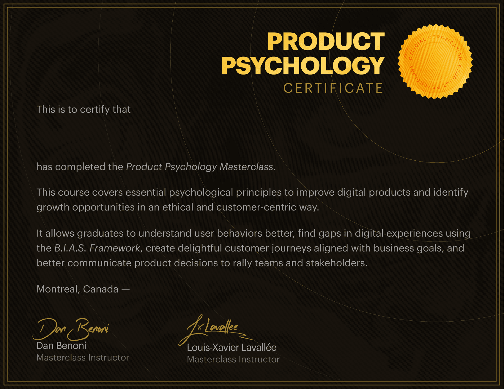 Use Psychology to
Build Better Products.