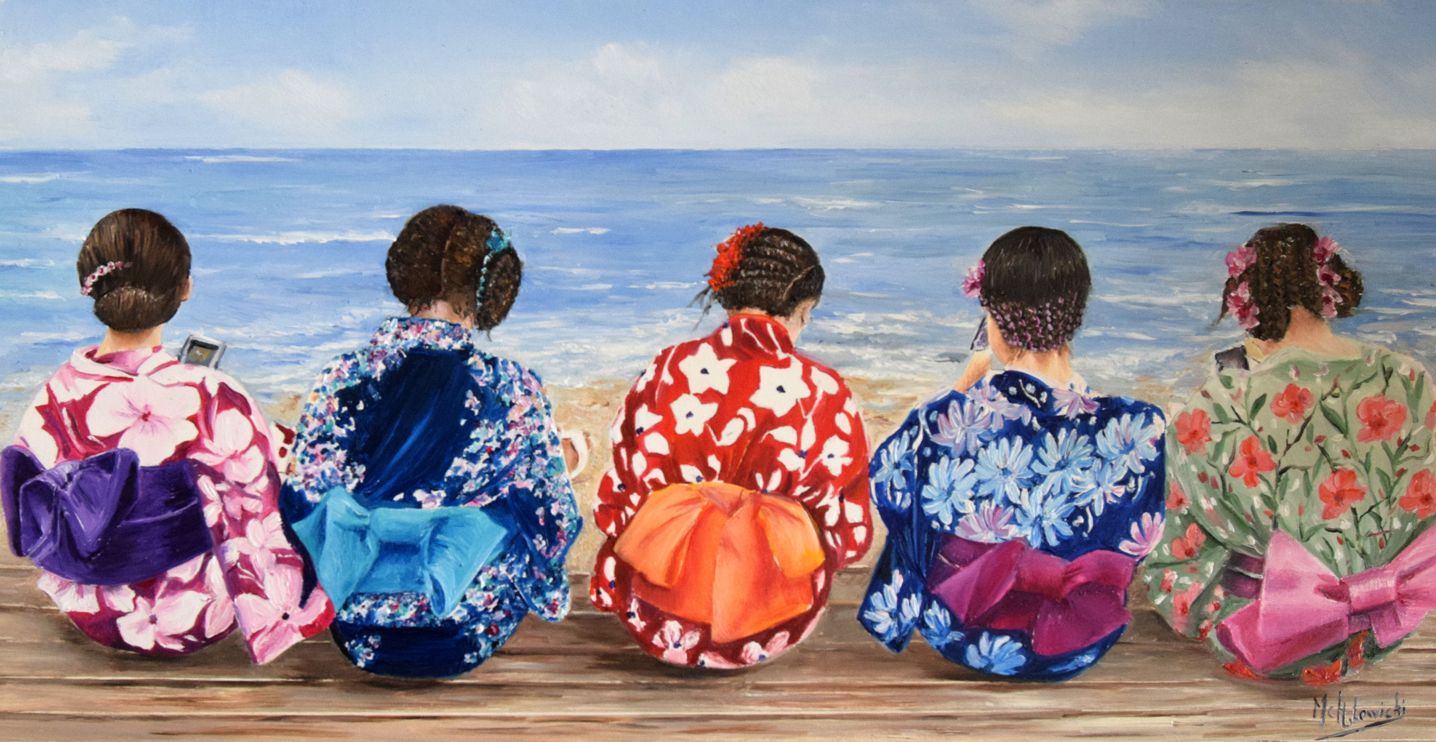 Yukatas à la plage