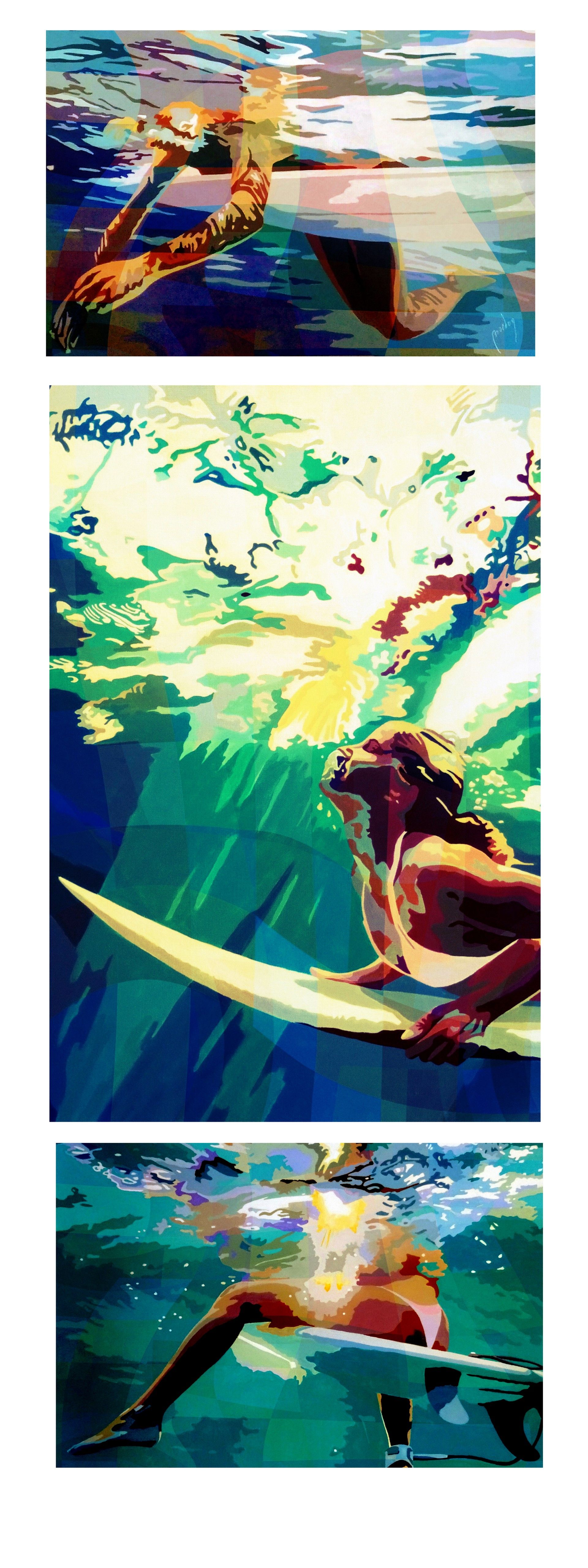 Surf waiting the wave