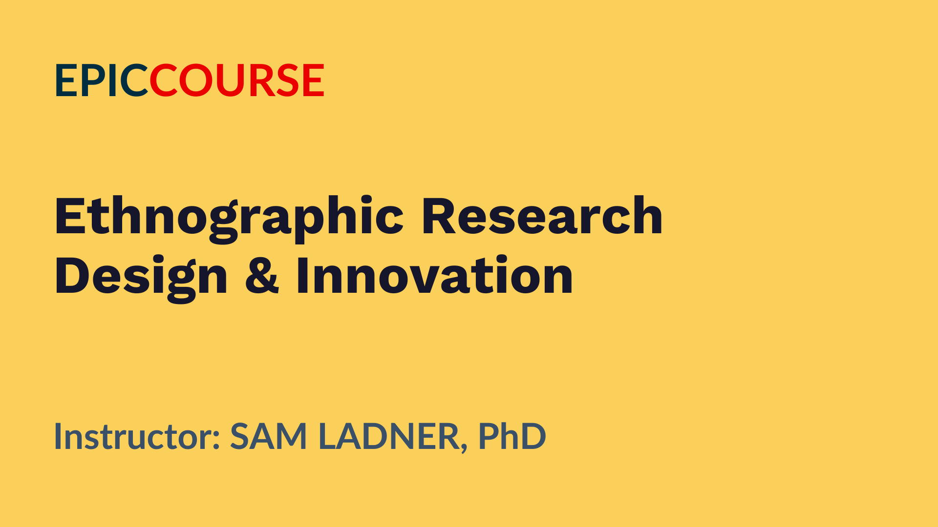 Ethnographic research and design innovation