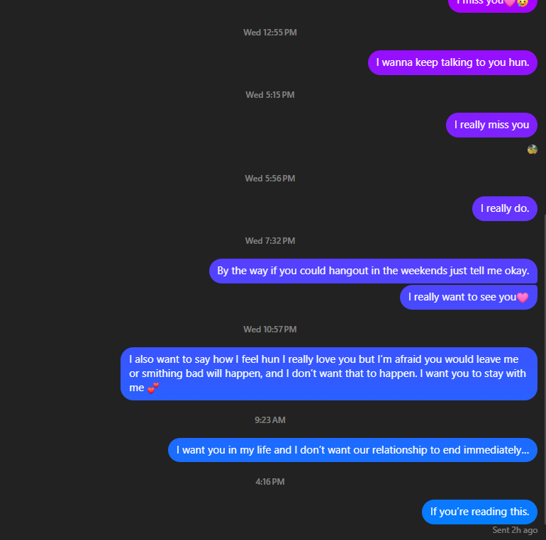 My boyfriend would text back