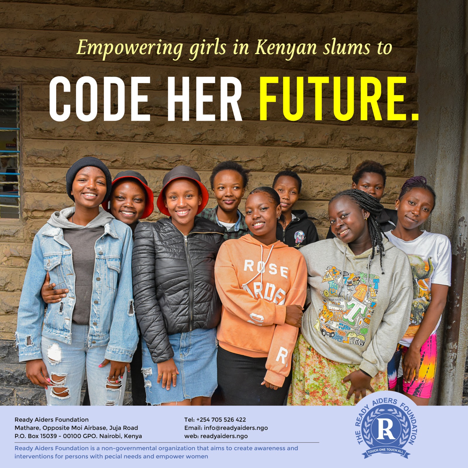 Put 100 girls through Coding classes in Kenya Slums