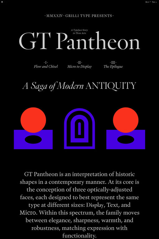 GT Pantheon website screenshot