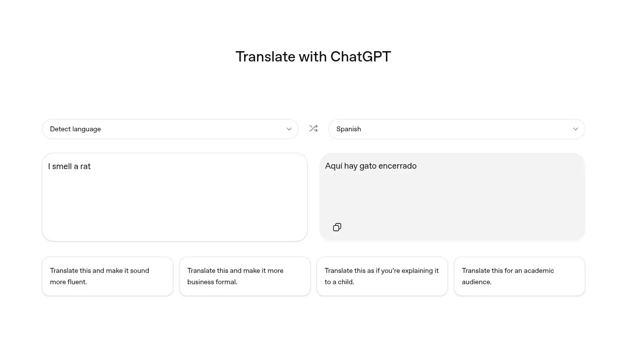 ChatGPT Translate arrives in Spanish: Is this the end of Google Translate?