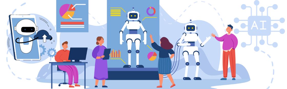 Executives analyze the gradual impact of AI on the workplace.