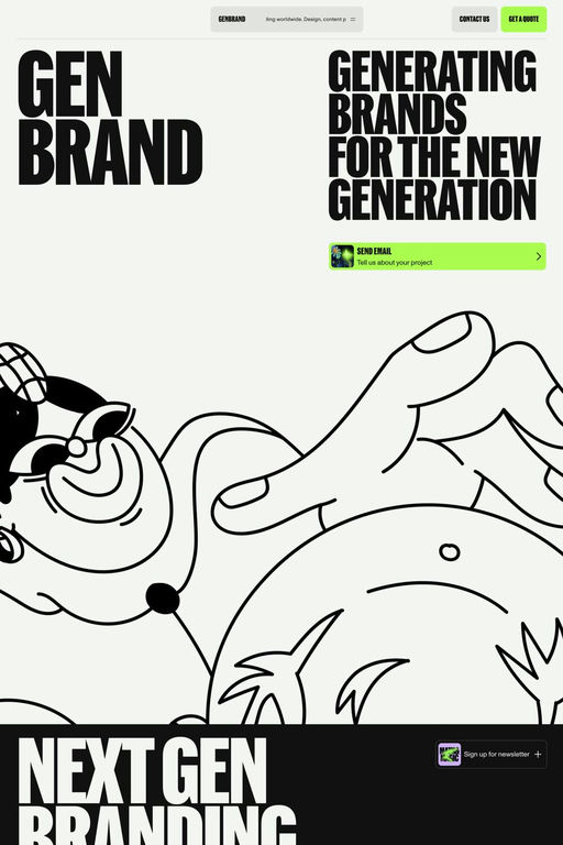 GENBRAND website screenshot
