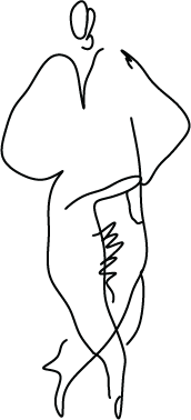 Man semi-leaning on something behind him