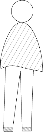 man with pants an no arms standing