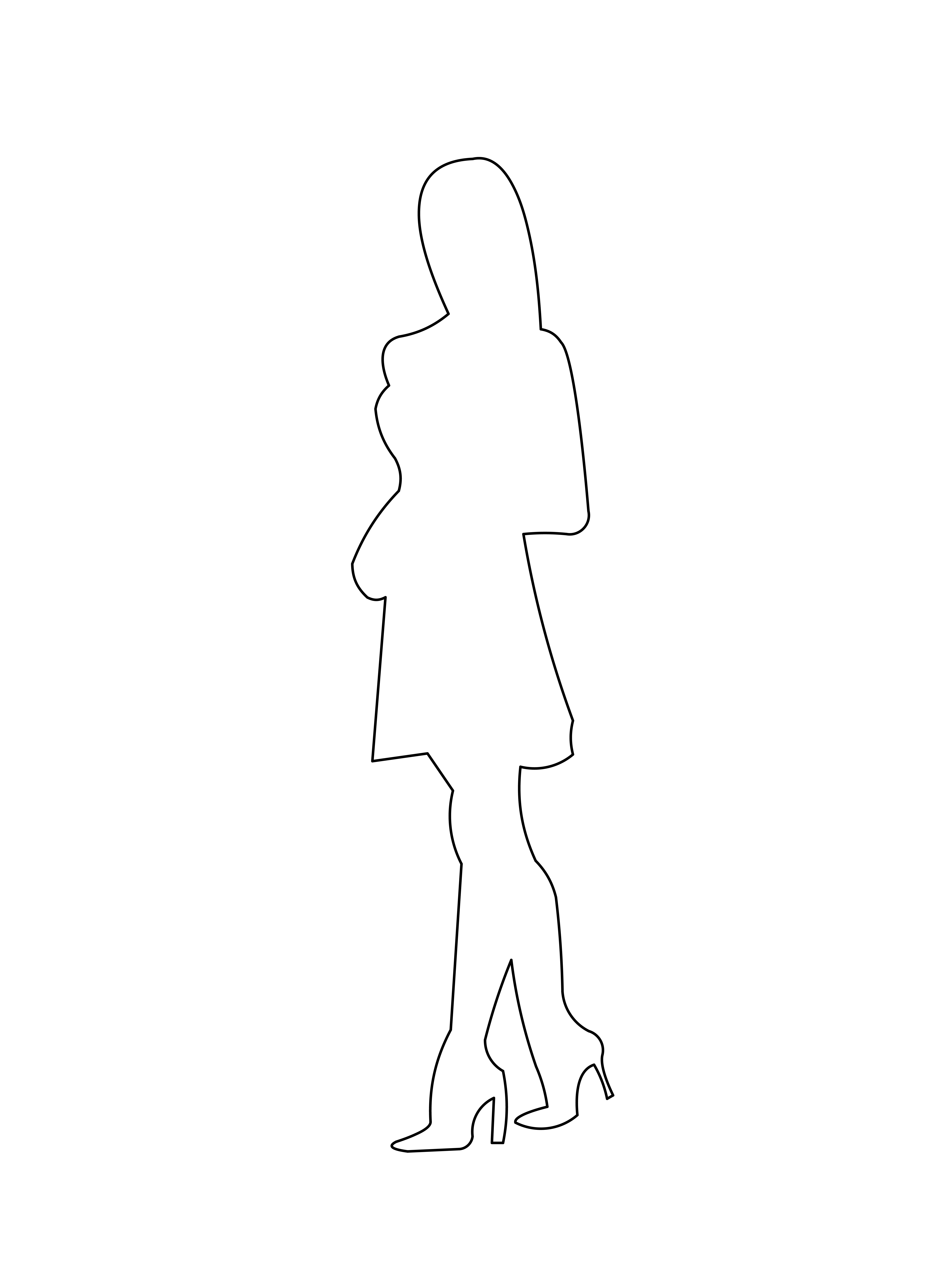 woman in heels standing