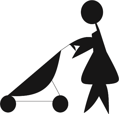 mother with stroller 