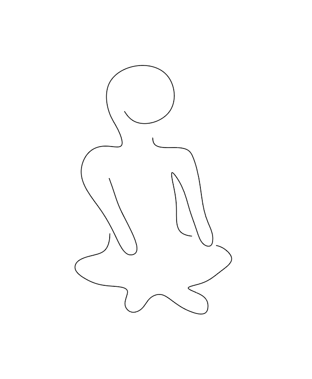 Man sitting criss-cross apple-sauce