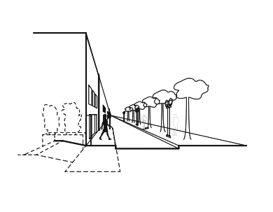 Sidewalk parallel to pier (going left if facing water)