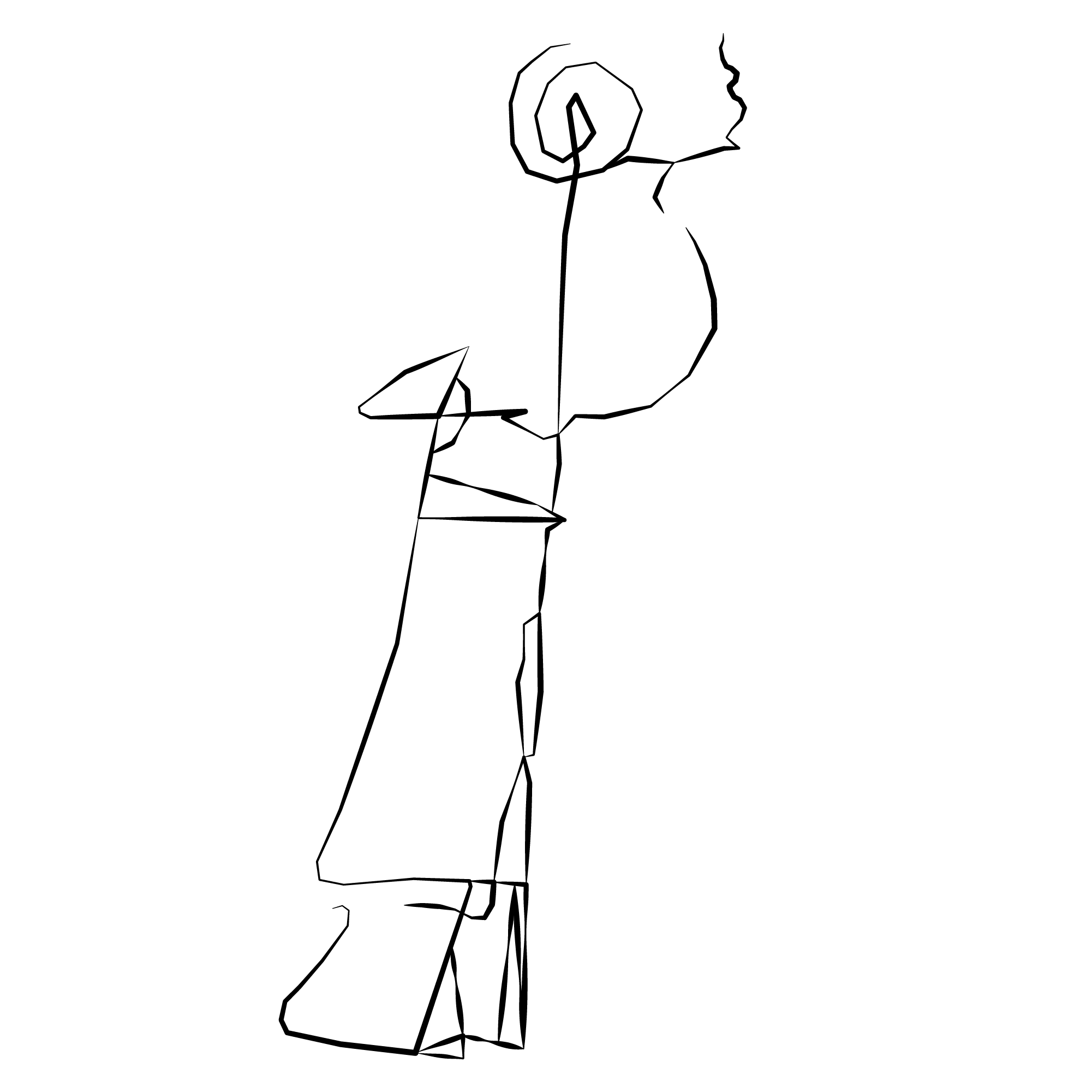 Man smoking a cigarette