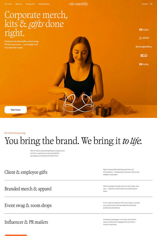 Rare Assembly website screenshot