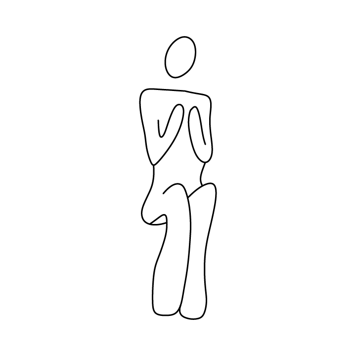 sitting person clapping