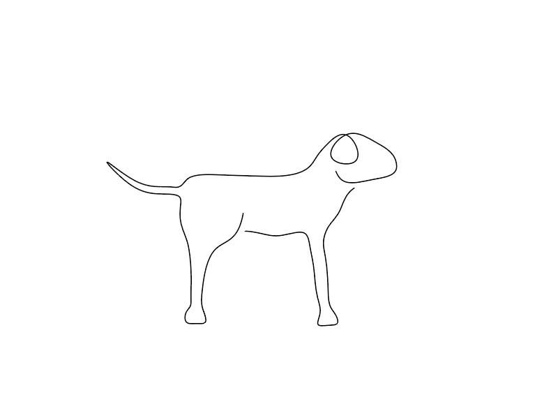 A dog standing in the park