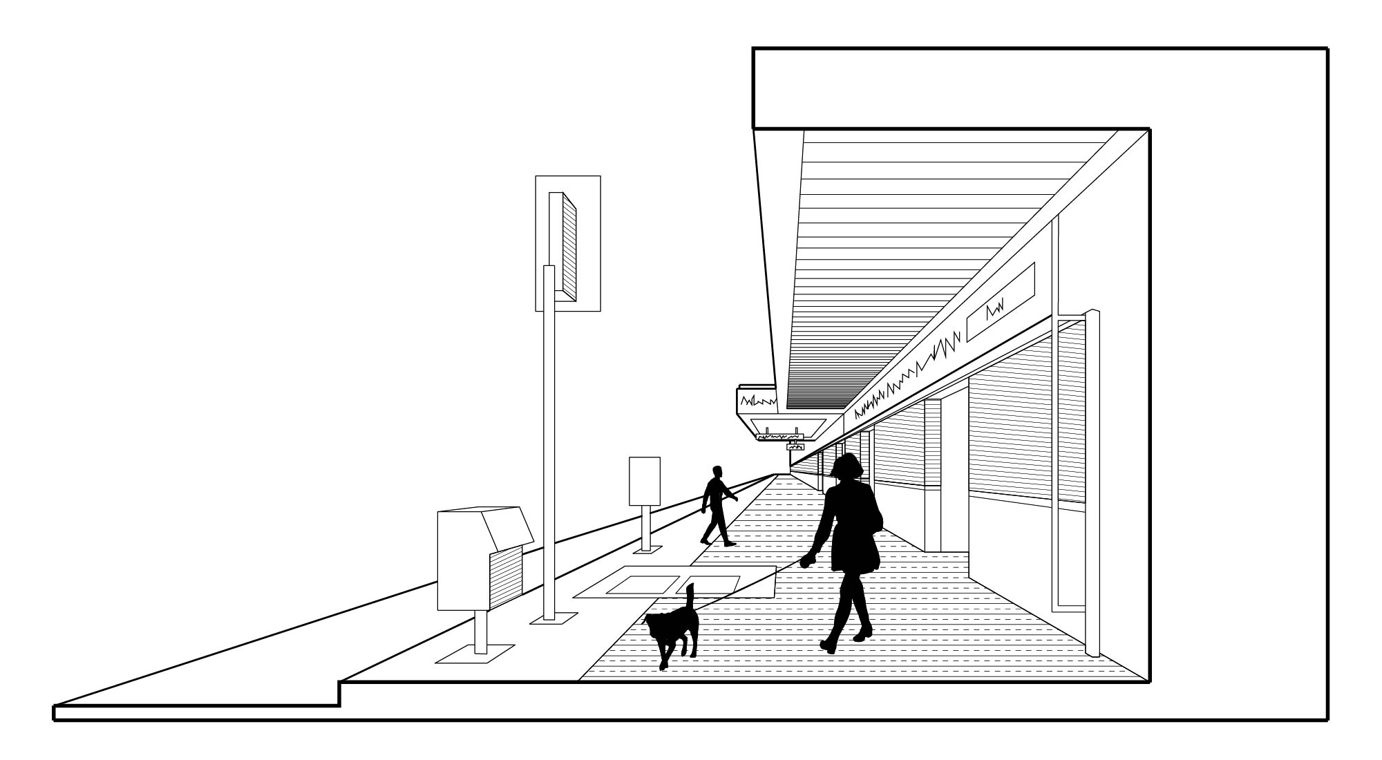 Downtown Los Angeles Sidewalk Adjacent to Broadway Jewelers Exchange