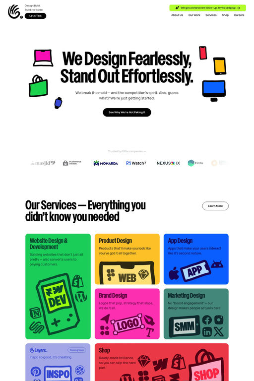 HiPortfolio website screenshot