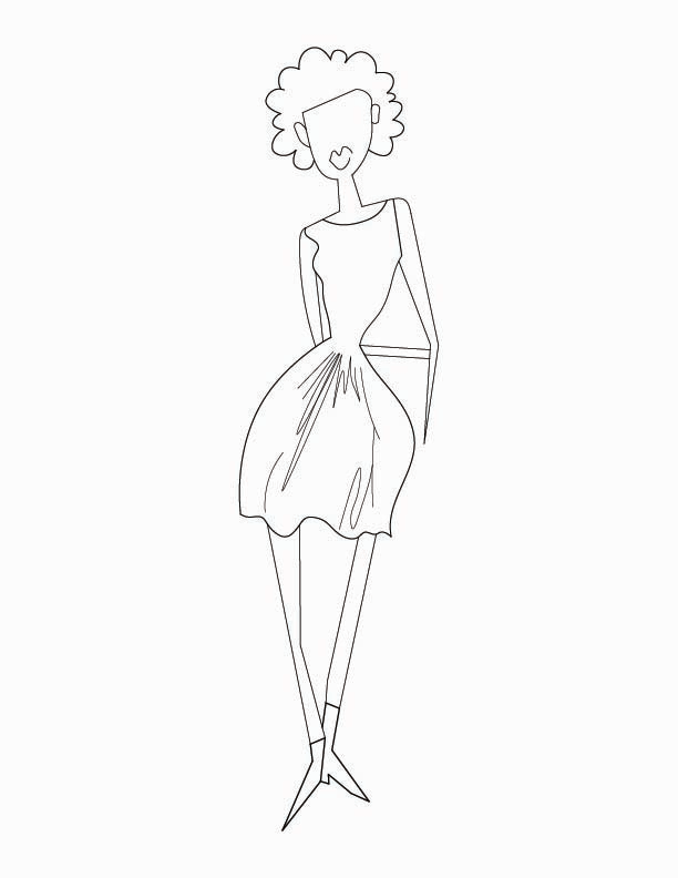 Woman Standing Posed 