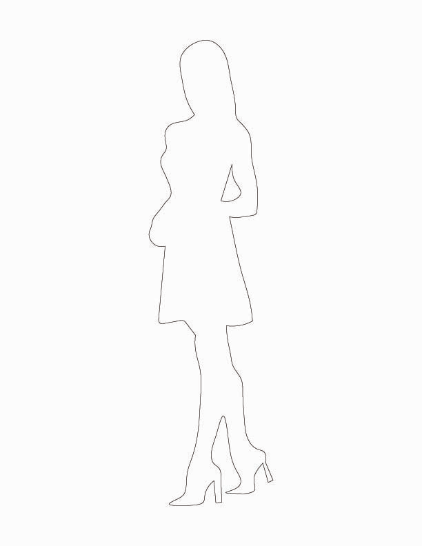Woman silhouette