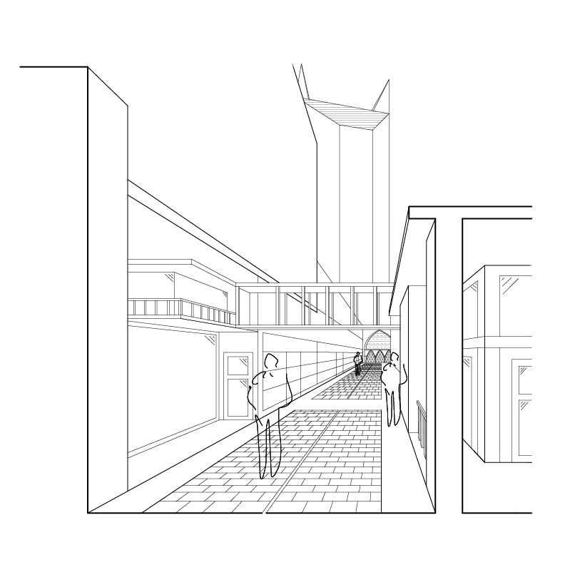 Walkway near Broadway 