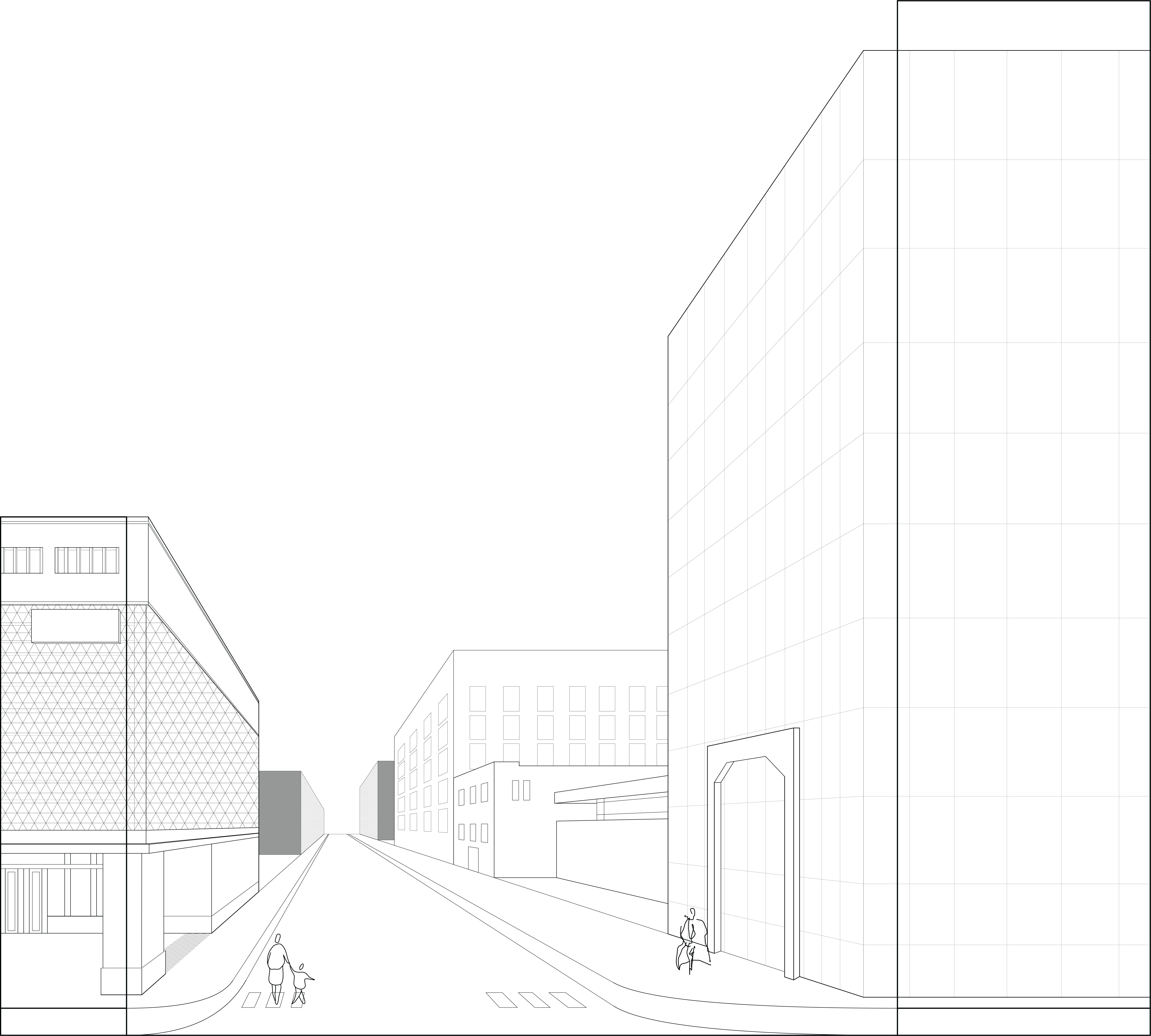 Section Perspective of Commerce St. and 4th Ave N